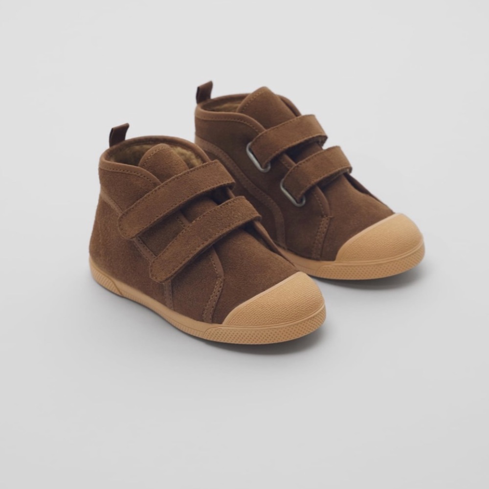 Zara sz 22 suede/leather shoes like new